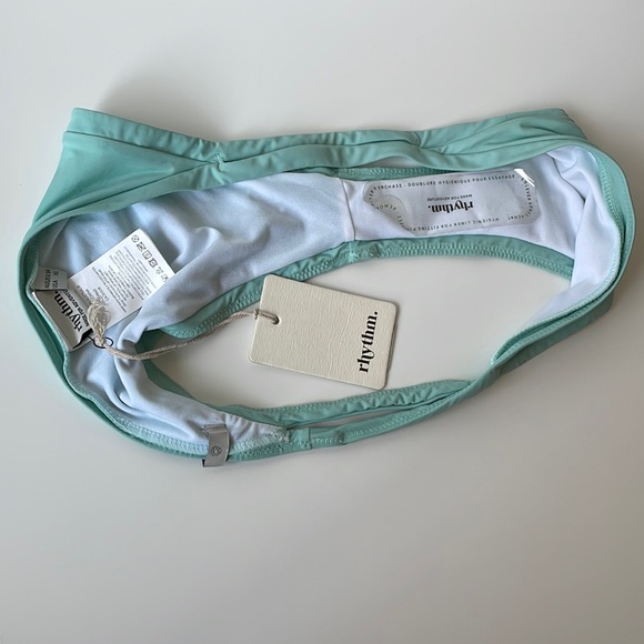 NWT XL Rhythm aquamarine light teal mint sea foam bitsy low rise skimpy bottom - Picture 7 of 9